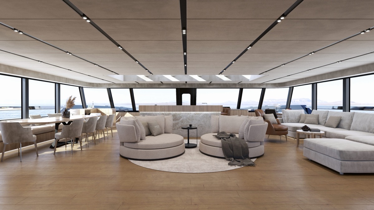 Wnętrze jachtu Moon Yacht