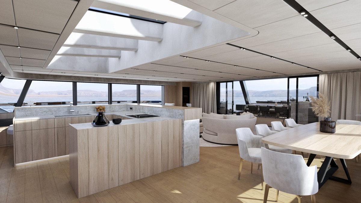 Wnętrze jachtu Moon Yacht